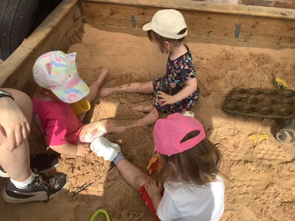 Children playing in a sandpit